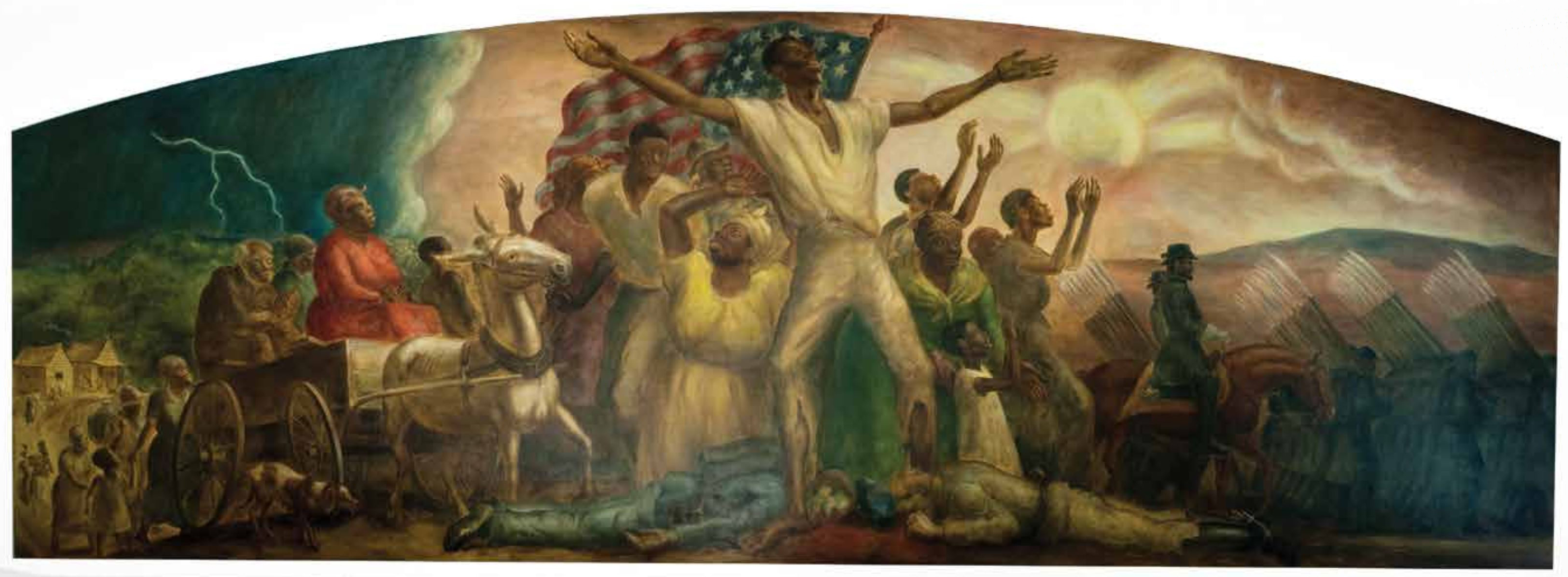 John Steuart Curry, Freeing of the Slaves, 1942  (source: Wikimedia Commons)