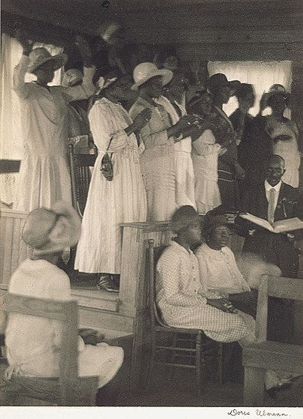 African American Church, Rural South, 1920