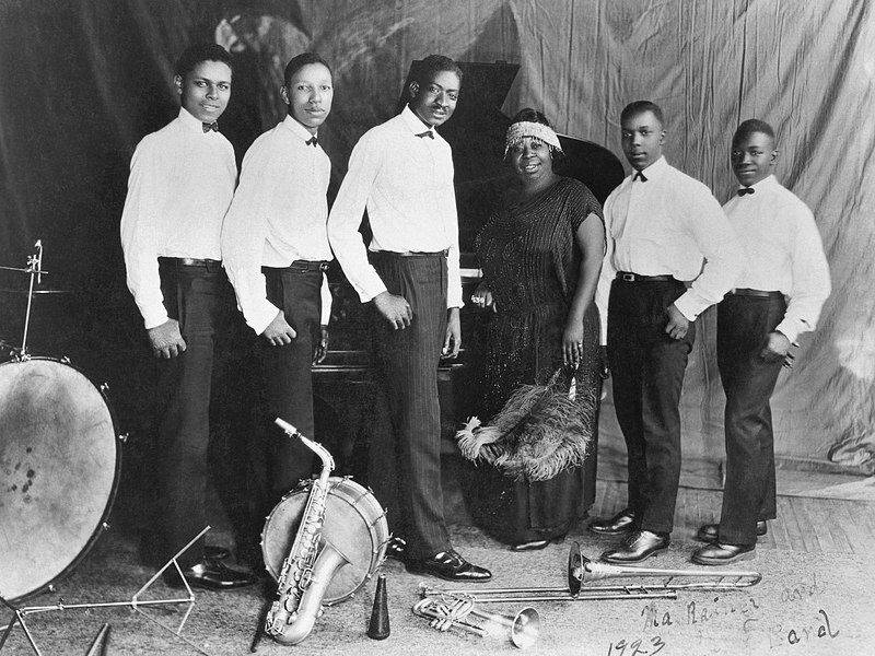 Gertrude "Ma" Rainey and the band