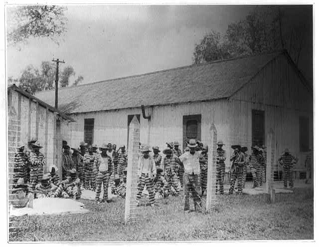 Angola Prison, Louisiana - Leadbelly in the foreground