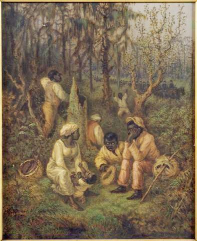 Painting depicting the pre-Civil War era of slavery in Virginia