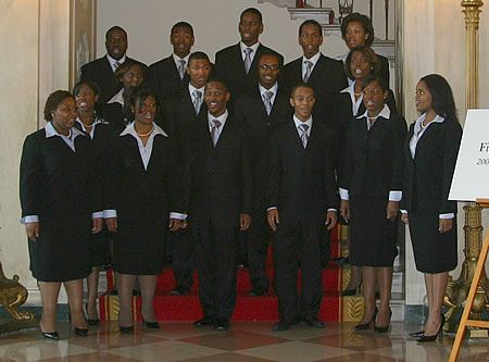 The Fisk Jubilee Singers performing at the 2008 National Medal of Arts awards ceremony