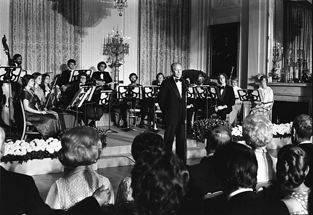 President Ford and the New England Conservatory Ragtime Ensemble