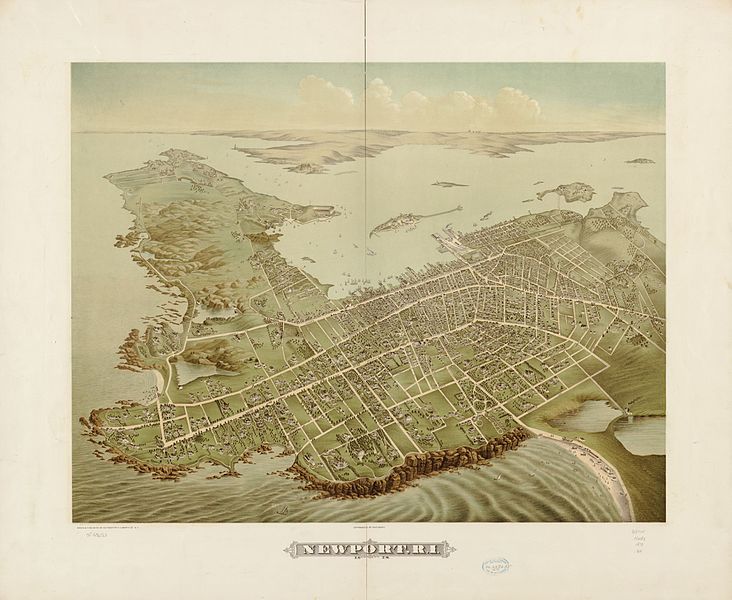 Map of Newport (Rhode Island), 1878