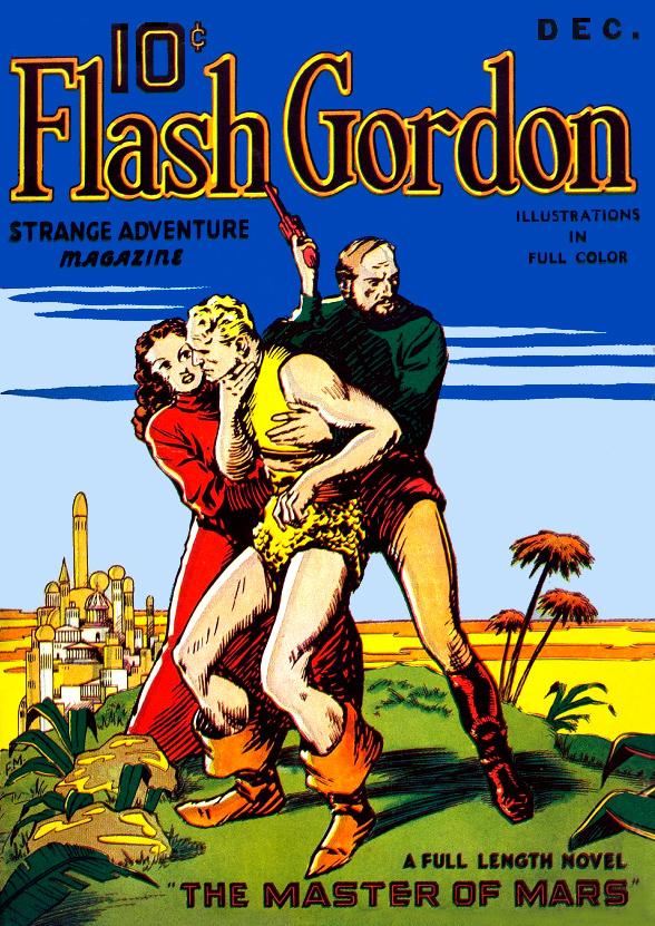 Cover of the December 1936 issue of Flash Gordon Strange Adventures