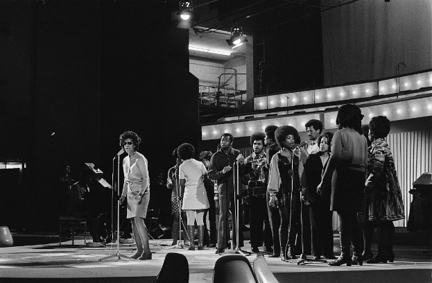 The Edwin Hawkins Singers performing at the 1970 Edison Awards