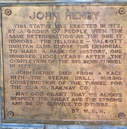 John Henry Plaque